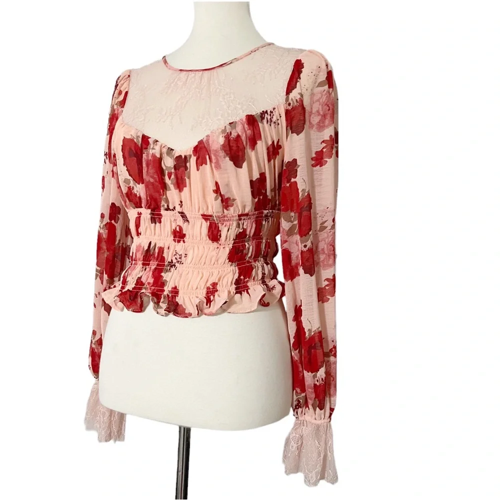 Free People Daphne Blouse in Romantic‎ Combo